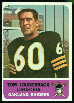 Tom Louderback 1962 Fleer football card