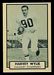 1962 Topps CFL Harvey Wylie football card