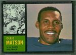 Ollie Matson 1962 Topps football card