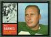 1962 Topps football card #168: Bill Barnes