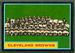 1962 Topps Browns Team football card