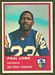 1963 Fleer football card #69: Paul Lowe