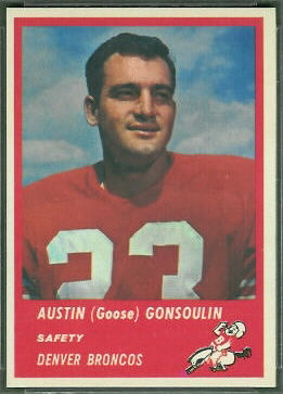 Goose Gonsoulin 1963 Fleer football card