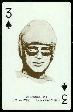 1963 Stancraft Don Hutson football card