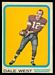 1963 Topps CFL Dale West football card