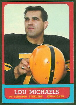 1963 Topps Lou Michaels football card