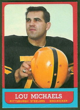 1963 Topps Lou Michaels football card 1963 Topps Lou Michaels football card