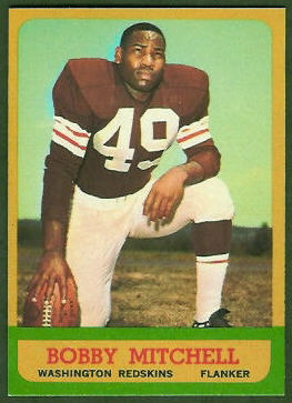 Bobby Mitchell 1963 Topps football card