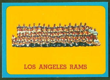 Rams Team 1963 Topps football card