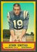 John Unitas - 1963 Topps football card #1 - click to see large image John Unitas - 1963 Topps football card #1
