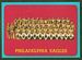 1963 Topps football card #121: Eagles Team