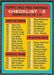 1963 Topps football card #170: Checklist 