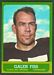 1963 Topps football card #21: Galen Fiss