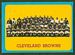 1963 Topps Browns Team football card