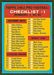 Checklist - 1963 Topps football card #85 - click to see large image Checklist - 1963 Topps football card #85