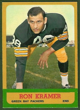 1963 Topps Ron Kramer football card