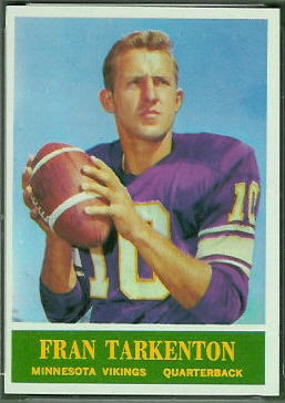 Fran Tarkenton 1964 Philadelphia football card