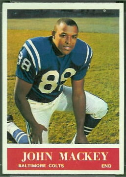John Mackey 1964 Philadelphia rookie football card