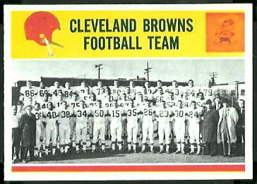 Browns Team 1964 Philadelphia football card