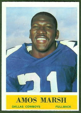 Amos Marsh 1964 Philadelphia football card