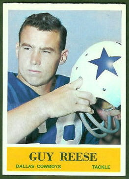 1964 Philadelphia Guy Reese football card 1964 Philadelphia Guy Reese football card