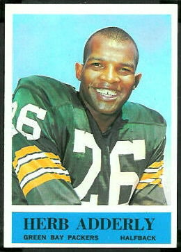 1964 Philadelphia Herb Adderley rookie football card