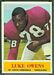 1964 Philadelphia Luke Owens football card