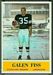 1964 Philadelphia Galen Fiss football card