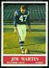 1964 Philadelphia Jim Martin football card