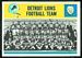 1964 Philadelphia football card #69: Lions Team