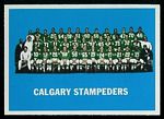 1964 Topps CFL Calgary Stampeders Team