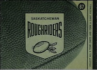 back of 1964 Topps CFL Saskatchewan Roughriders football card