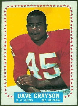 1964 Topps Dave Grayson football card