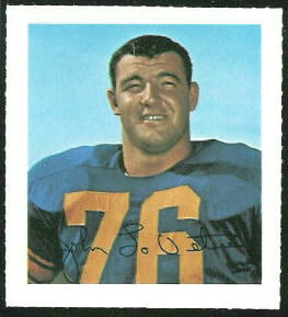 John Lovetere 1964 Wheaties Stamps football card