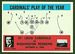 1965 Philadelphia Cardinals Play of the Year football card