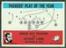 1965 Philadelphia football card #84: Packers Play of the Year