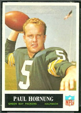 Paul Hornung 1965 Philadelphia football card