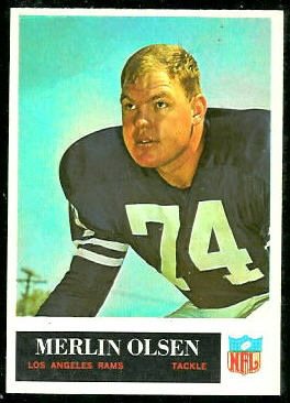 1965 Philadelphia Merlin Olsen football card