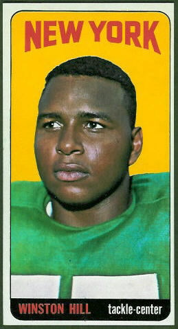 1965 Topps Winston Hill rookie football card