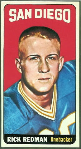 1965 Topps Rick Redman rookie football card