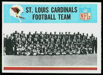 Cardinals Team 1966 Philadelphia football card