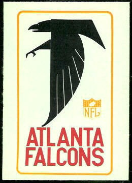 1966 Philadelphia Falcons Insignia football card