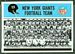 1966 Philadelphia football card #118: Giants Team