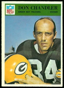 1966 Philadelphia Don Chandler football card