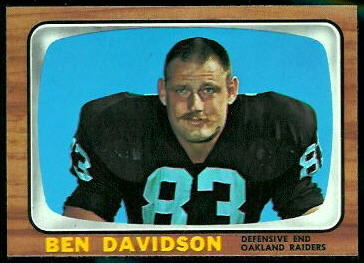 Ben Davidson 1966 Topps football card
