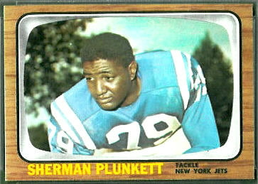 Sherman Plunkett 1966 Topps football card