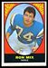 1967 Milton Bradley Ron Mix football card