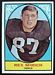 1967 Milton Bradley Rex Mirich football card