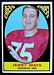 1967 Milton Bradley football card #67: Jerry Mays