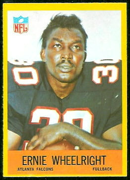 Ernie Wheelwright 1967 Philadelphia football card